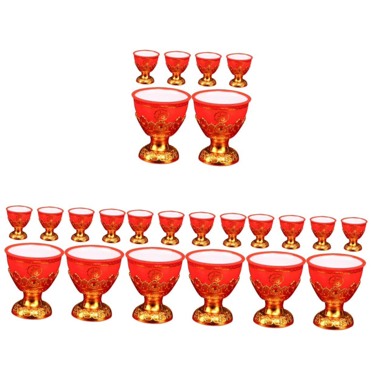 Saint Graal Beavorty et verres rituels pour offrir aux proches bouddhistes