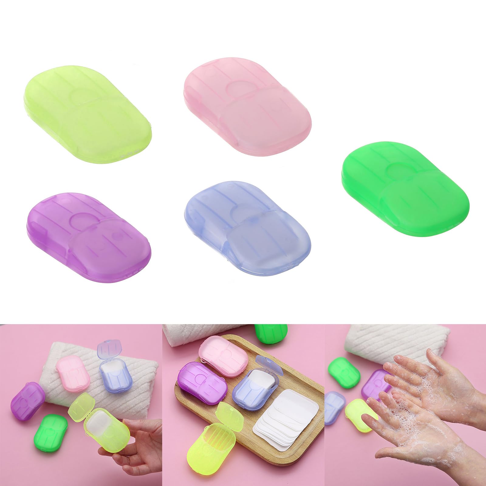 Yuly Paper Soap 15 Sheets Travel Soap Sheets Paper Soap For Travel And Outdoors Portable Disposable Paper Soap Sheets Soap Paper Sheets Portable Disposable