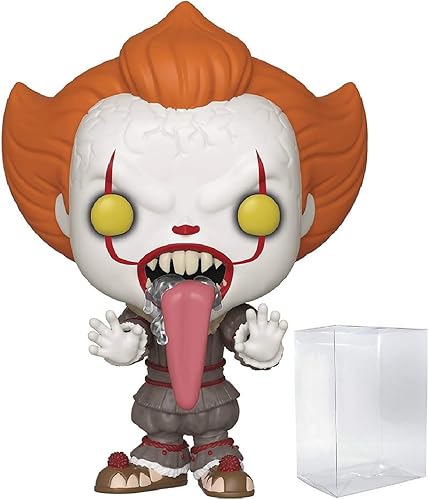 POP Stephen King's It Chapter 2 - Funhouse Pennywise con lengua de perro Funko figura de vinilo (paquete con funda protectora de caja compatible),