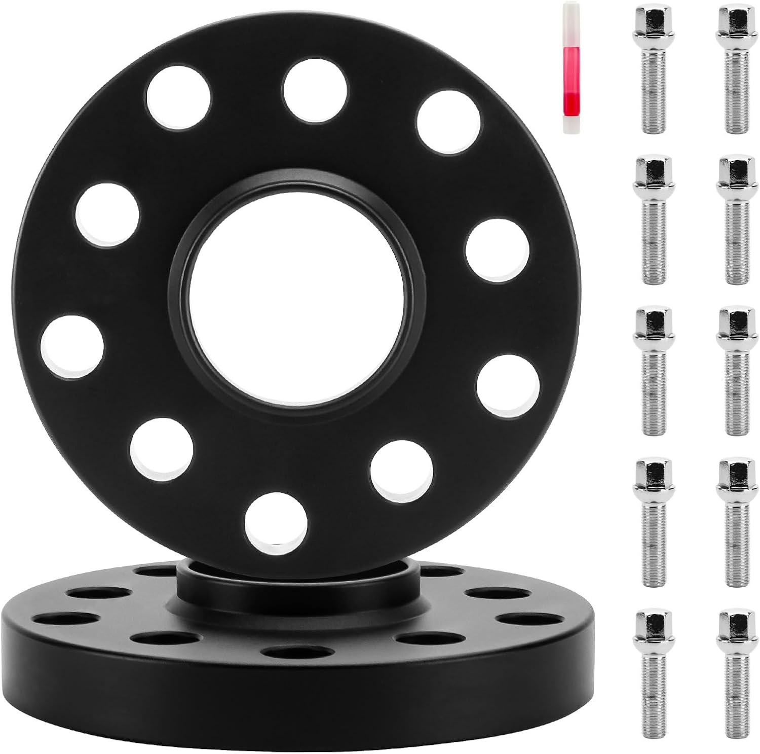 5x100 & 5x112 Hubcentric Wheel Spacers Fit for Volkswagen Beetle 98-15, CC 09-15, Eos 07-15, for Passat 90-15, 15mm M14x1.5 Studs 57.1mm Hub Bore Wheel Adapters Fit for Audi 100 200 4000 A3 A4 A6