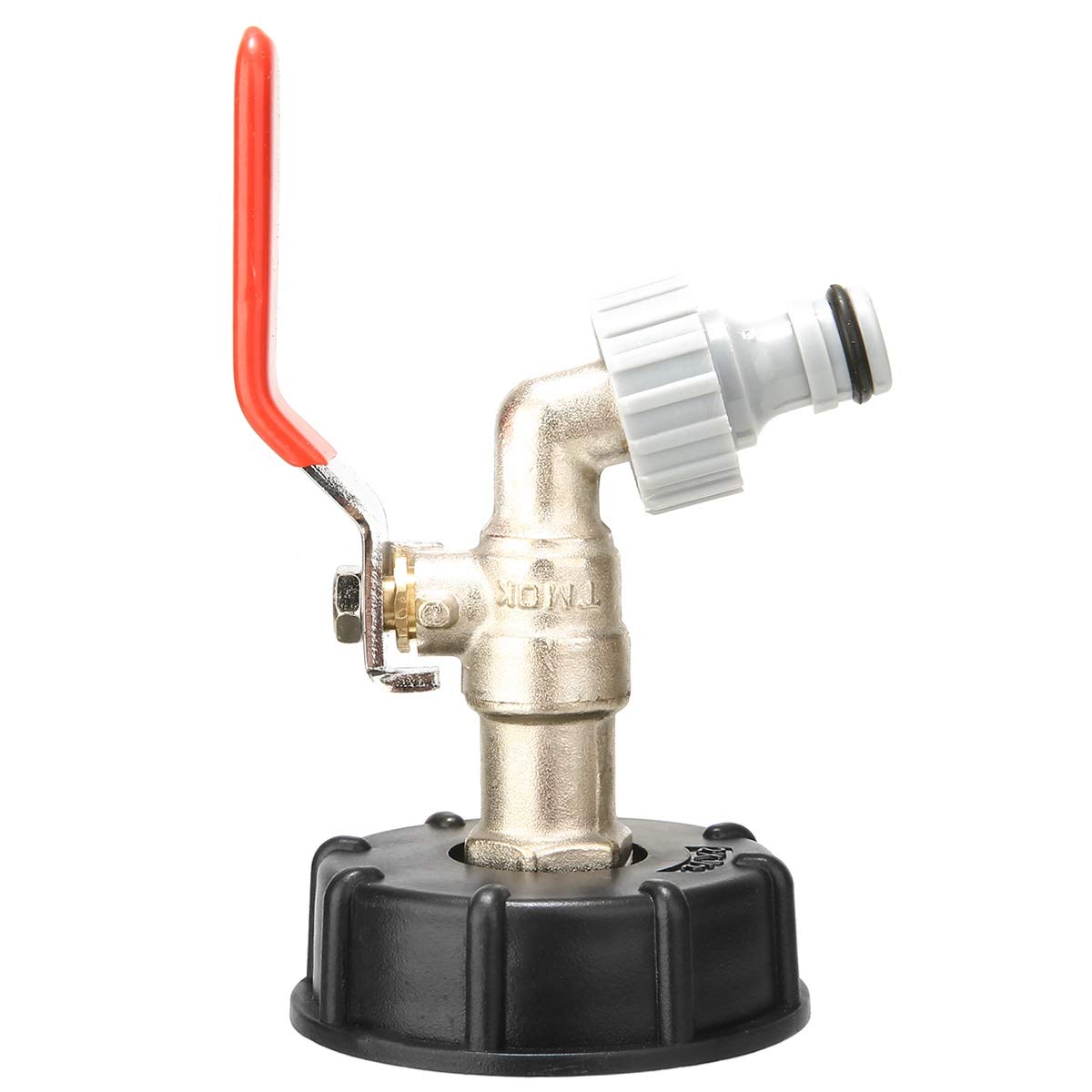 Conector de Manguera para Conectores de Agua de jardín doméstico, Adaptador de Tanque IBC S60X6 a Grifo de latón, Piezas de Ajuste de válvula de Repuesto de 1/2"