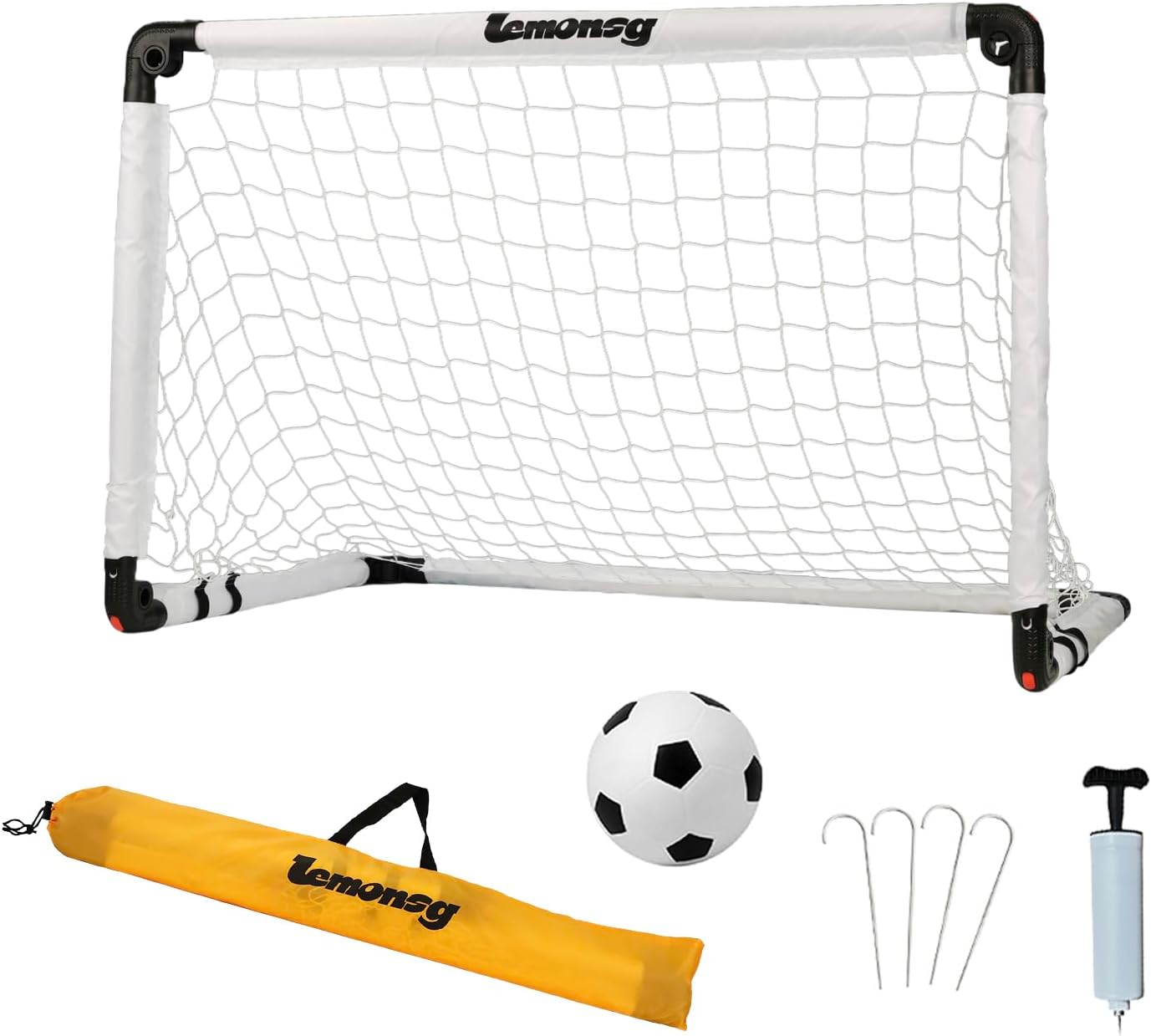 Small Soccer Goals for Kids, Foldable Mini Soccer Goal Set with Portable Soccer Net for Kids, Kid Soccer Goal for Indoor Outdoor Backyard Play, Soccer Toy Gift for Children