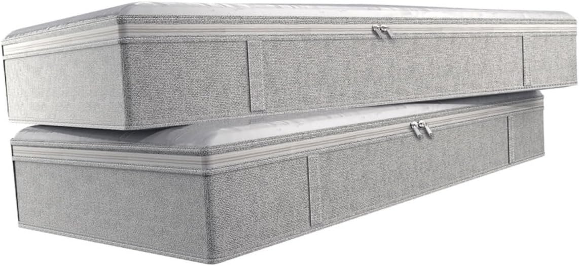 2Pcs Non-Woven Fabric Storage Organizer Box for Bedroom Clothes