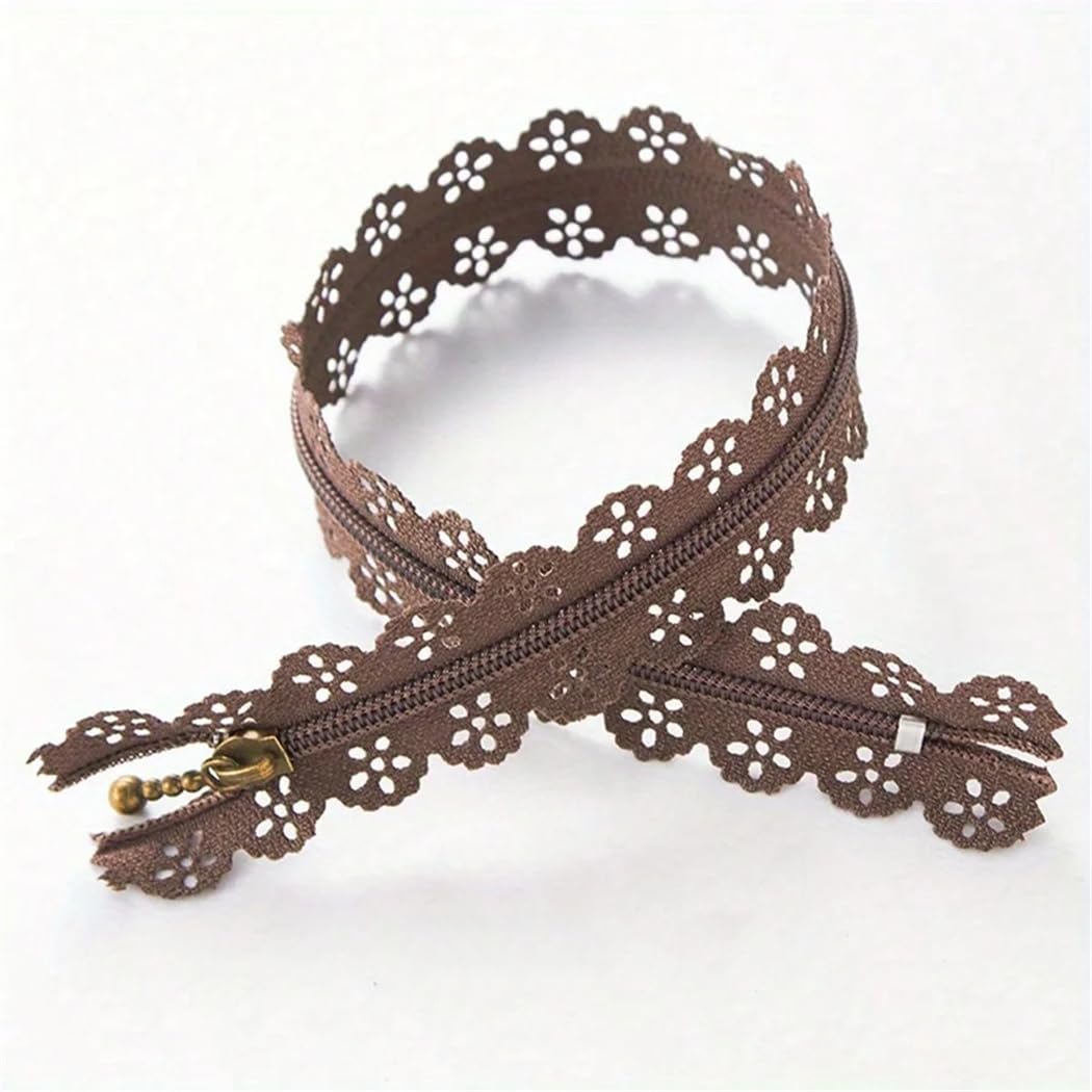 10 buste in nylon per cucito e cucito, 15-30 cm, chiusura lampo corta