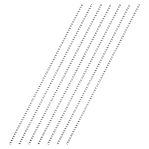 Miniatura 55 de uxcell Varilla redonda sólida de acero inoxidable 304 de 0.197 in x 5.906 in para manualidades de bricolaje - 10 piezas
