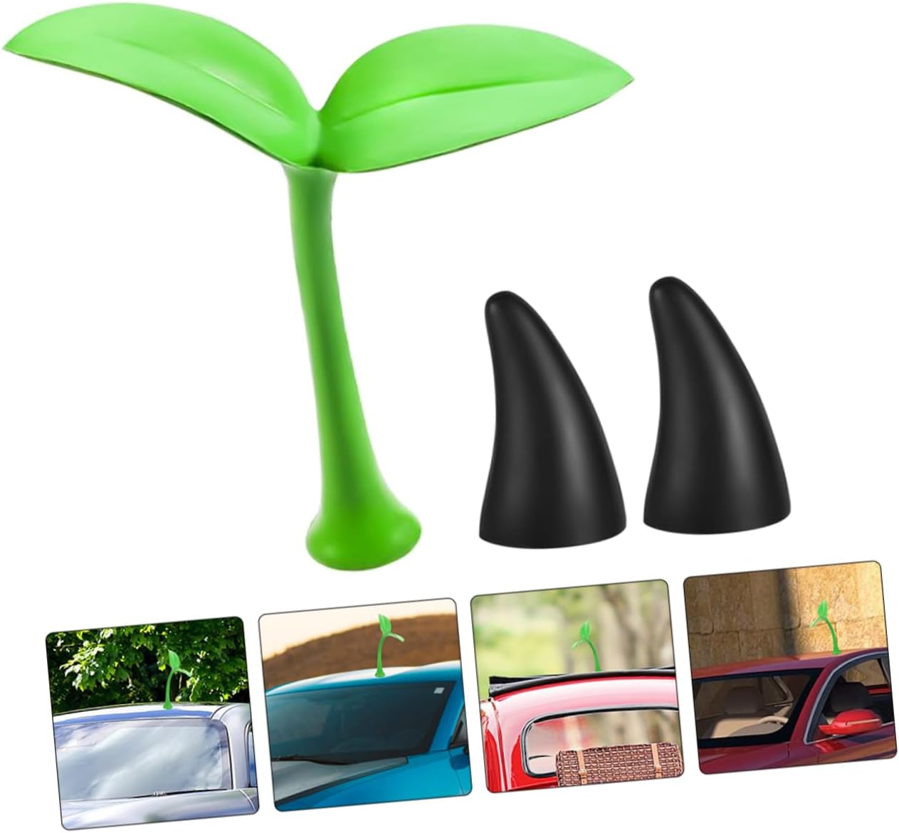 Easy Install Car Roof Decorative Saplings Antenna Topper for Vehicle Charm