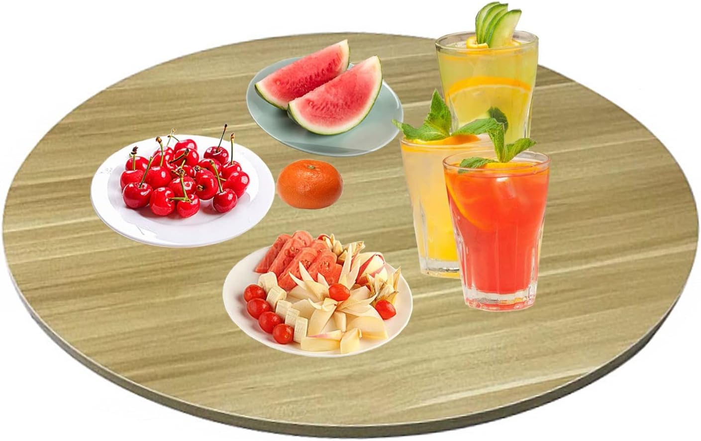 360Degree Swivel Serving Plate Dining Table Centerpieces