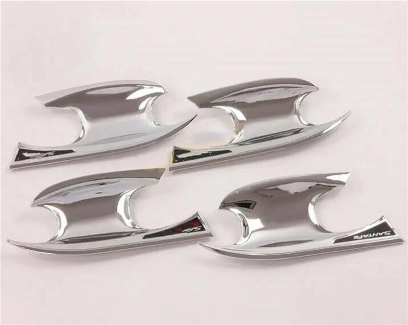 Slimes C Ar Styling Arbon Fiber Outer Door Bowl Handle Stickers Protection Overs Trim For Hyundai For Santa Fe 2019-2021 Protection(C)