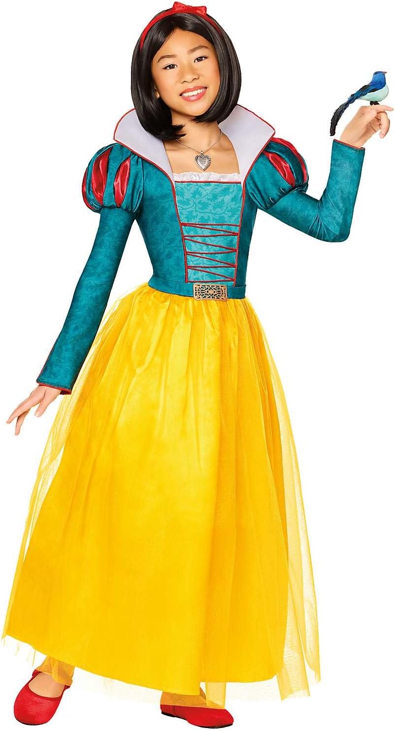 Spirit Halloween Snow White Live Action Movie Kids Snow White Costume, Officially Licensed, Theatrical Outfit