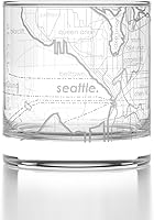 Vista 139 de Well Told Vaso de whisky grabado con mapa de Phoenix, Arizona Rocks, vaso de whisky antiguo (325ml, transparente), vaso de whisky grabado, regalos