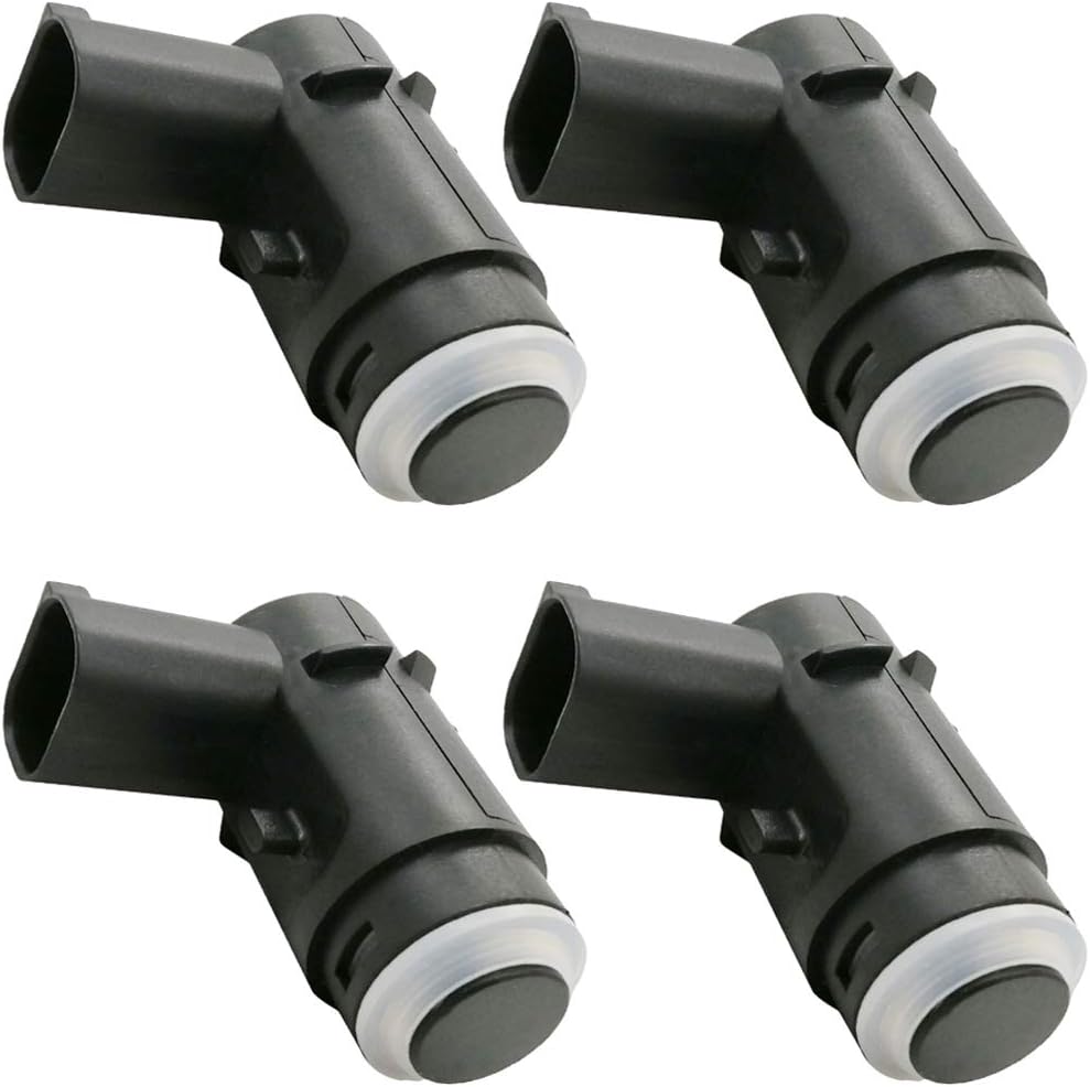 4Pcs 9L3Z-15K859-D Parking Aid System Sensor Replacement for Ford Bumper Backup Parking Sensor Reverse Sensor w/Clear O-ring 9L3Z15K859C, 9L3T-15K859-BA