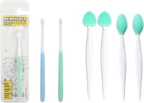 JGocot Cat Toothbrush and Cat Acne Brushes