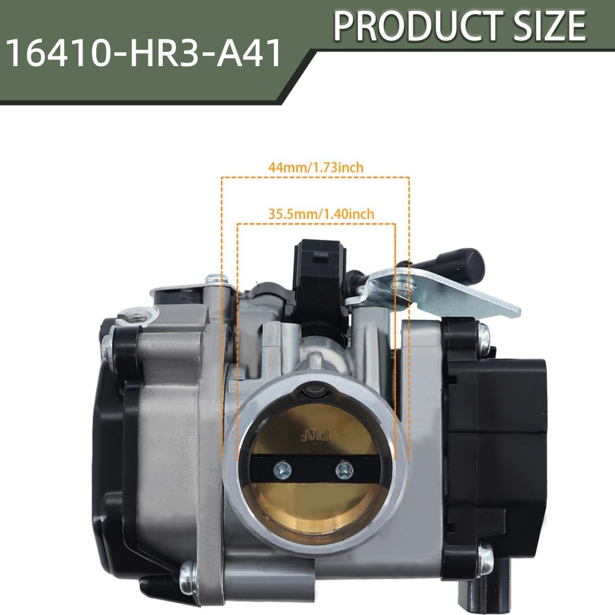 JIK Throttle Body for Honda Rancher 420 TRX420 2014-2019 16400-HR3-A42 16400-HR3-A43 16410-HR3-A41
