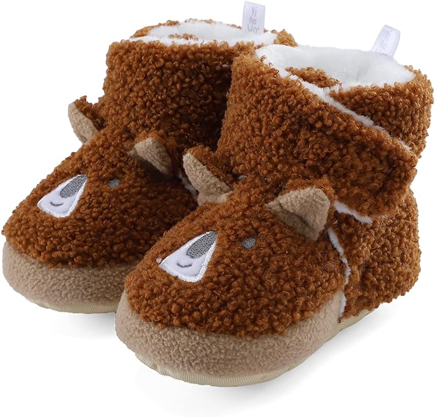 LACOFIA Baby Boys Girls Soft Sole Winter Warm Boots Infant Crib Shoes