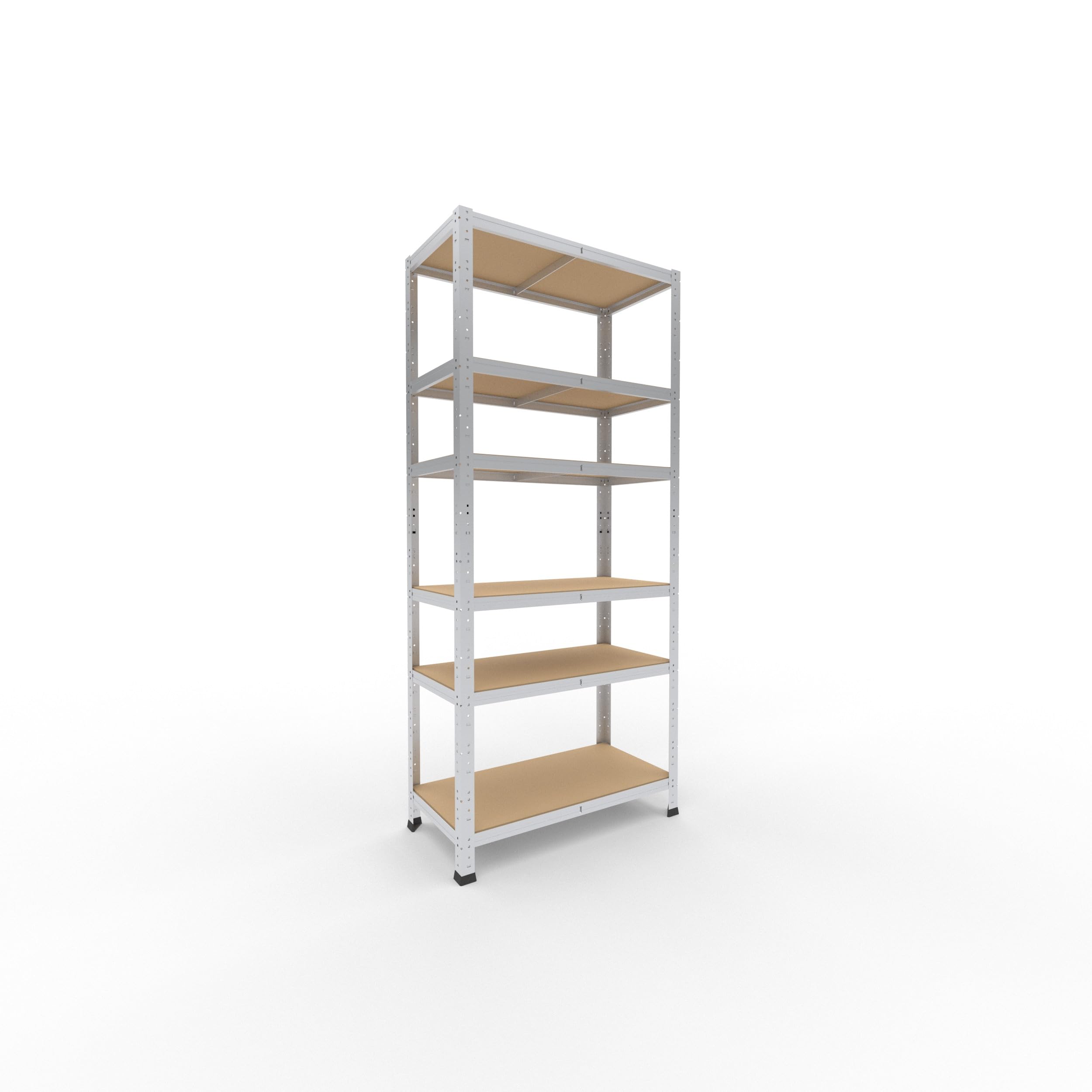 shelfplaza Home 180x80x40cm Estantería Pesada galvanizada: 6x145kg