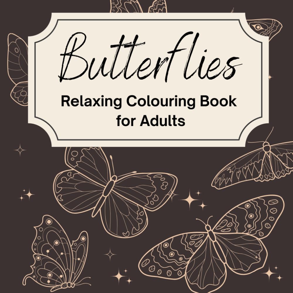Butterflies: Relaxing Colouring Book for Adults