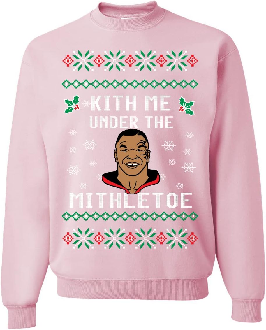 Wild Bobby Kith Me Under The Mithletoe Lisp Ugly Christmas Sweater Unisex Crewneck Graphic Sweatshirt