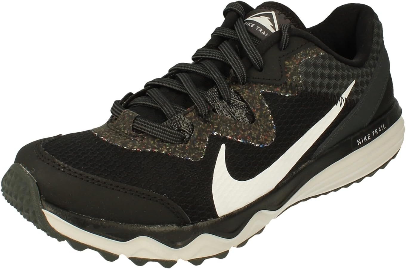 Nike Juniper Trail Womens Running Trainers CW3809 Sneakers Shoes (UK 4.5 US 7 EU 38, Black White Dark Smoke Grey 001)