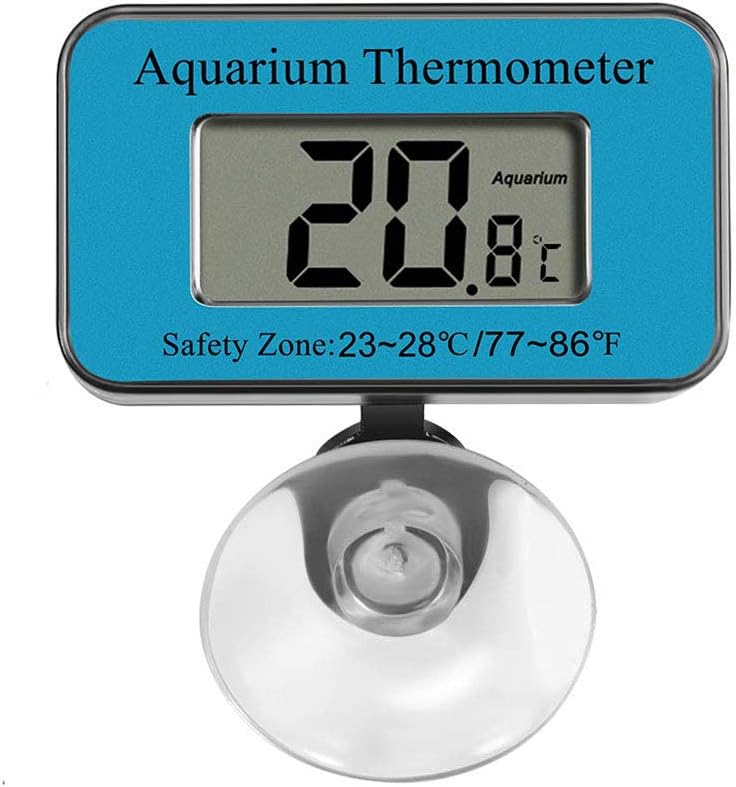 INRIGOROUS Aquarium Thermometer LCD Digital Waterproof Thermometer with