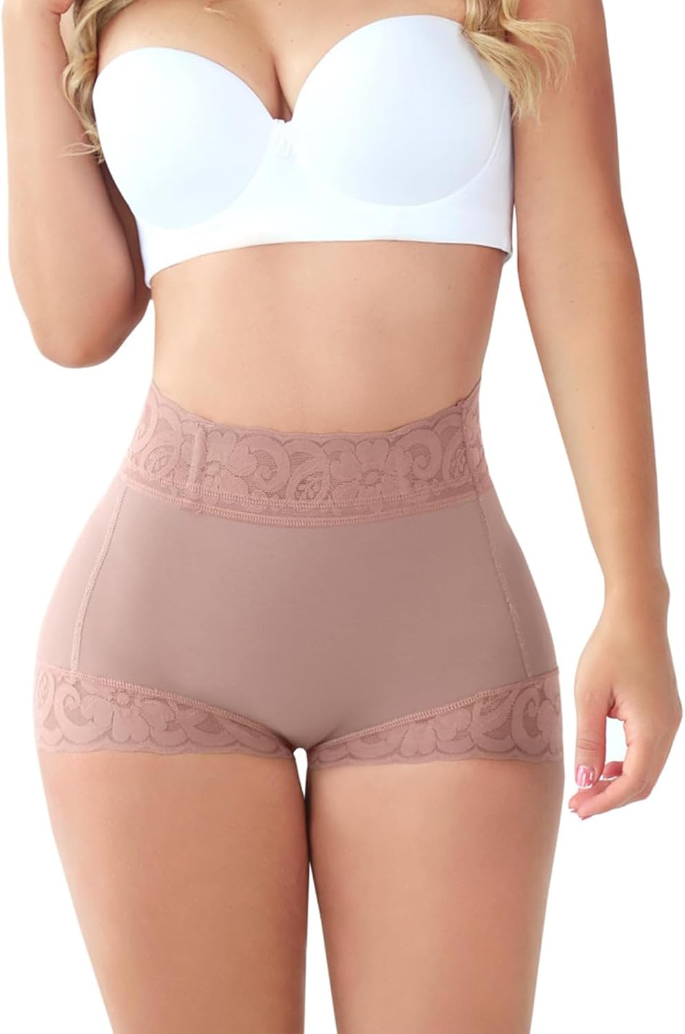 Butt Lifting Panties, Tummy Control Shapewear for Women Compression Underwear Short Lace Butt Lifter Shapewear - Image 2