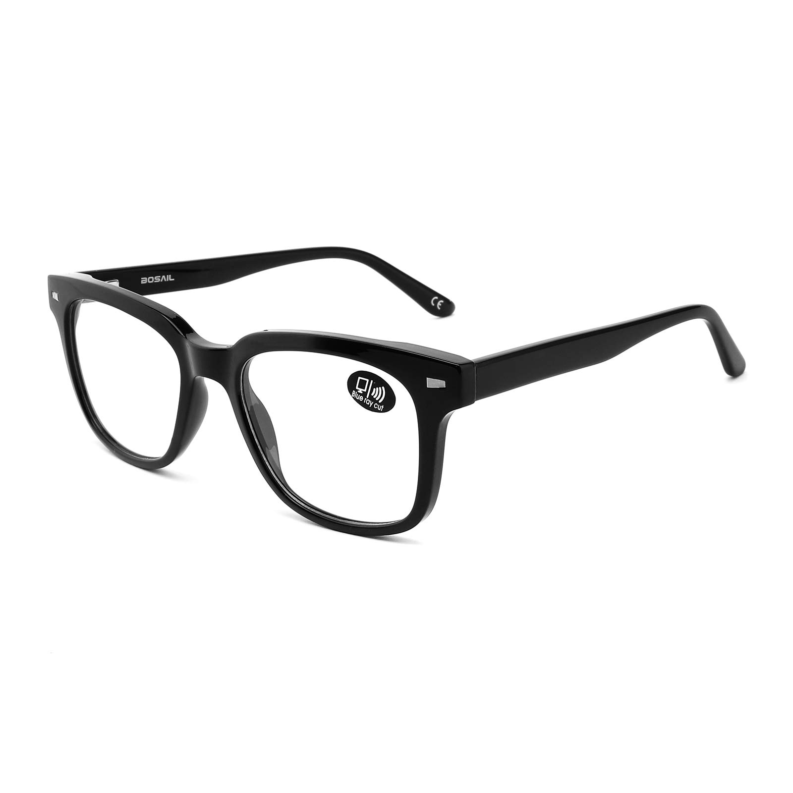 Blue Light Blocking Glasses,Tritan Material Square Frame Eyeglasses for Women Men,Anti UV Eyestrain Gaming Glasses