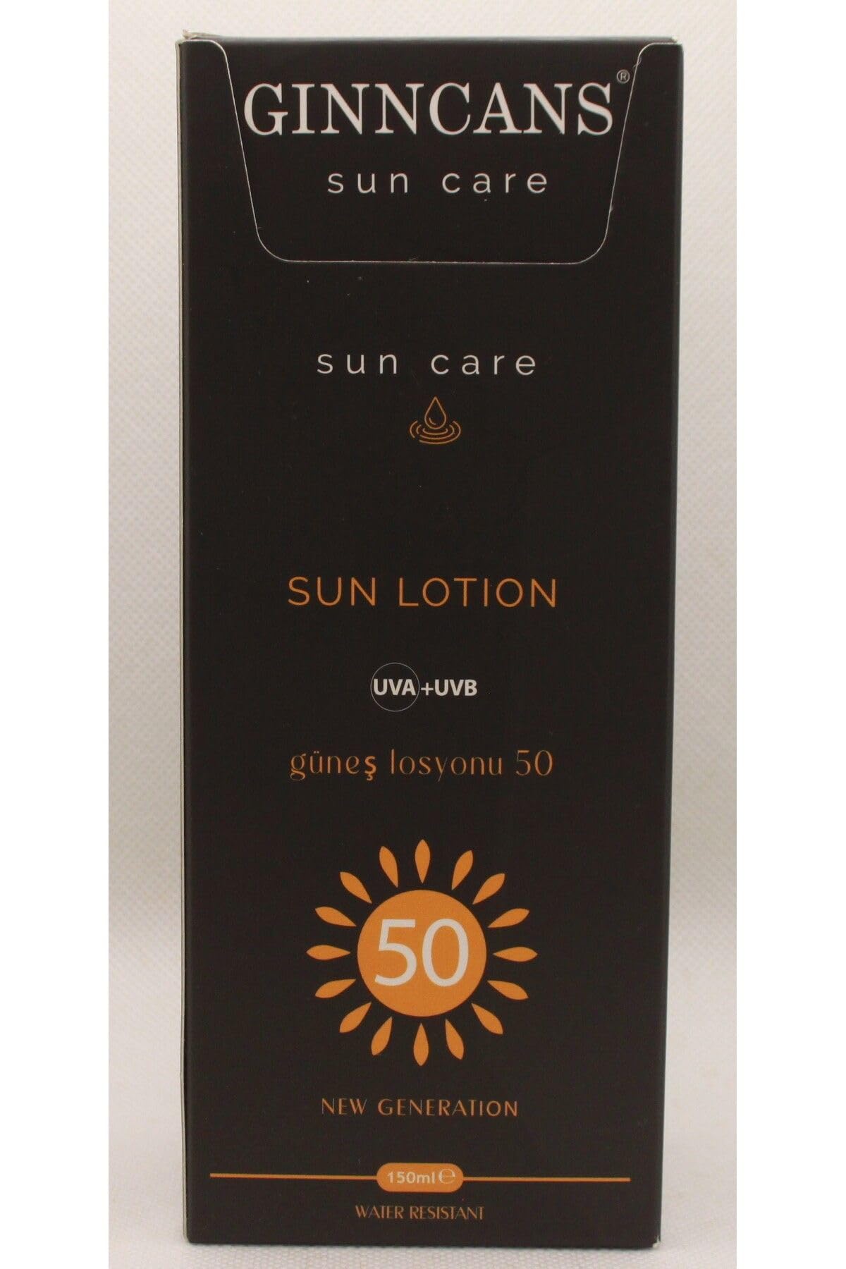 COSMETIC & COSMETICS by GINNCANS SUN GÜNEŞ KORUYUCU KREM SPF+50 UVA+UVB LOSYON AÇIK VE BEYAZ CİLTLER İÇİN 150ML