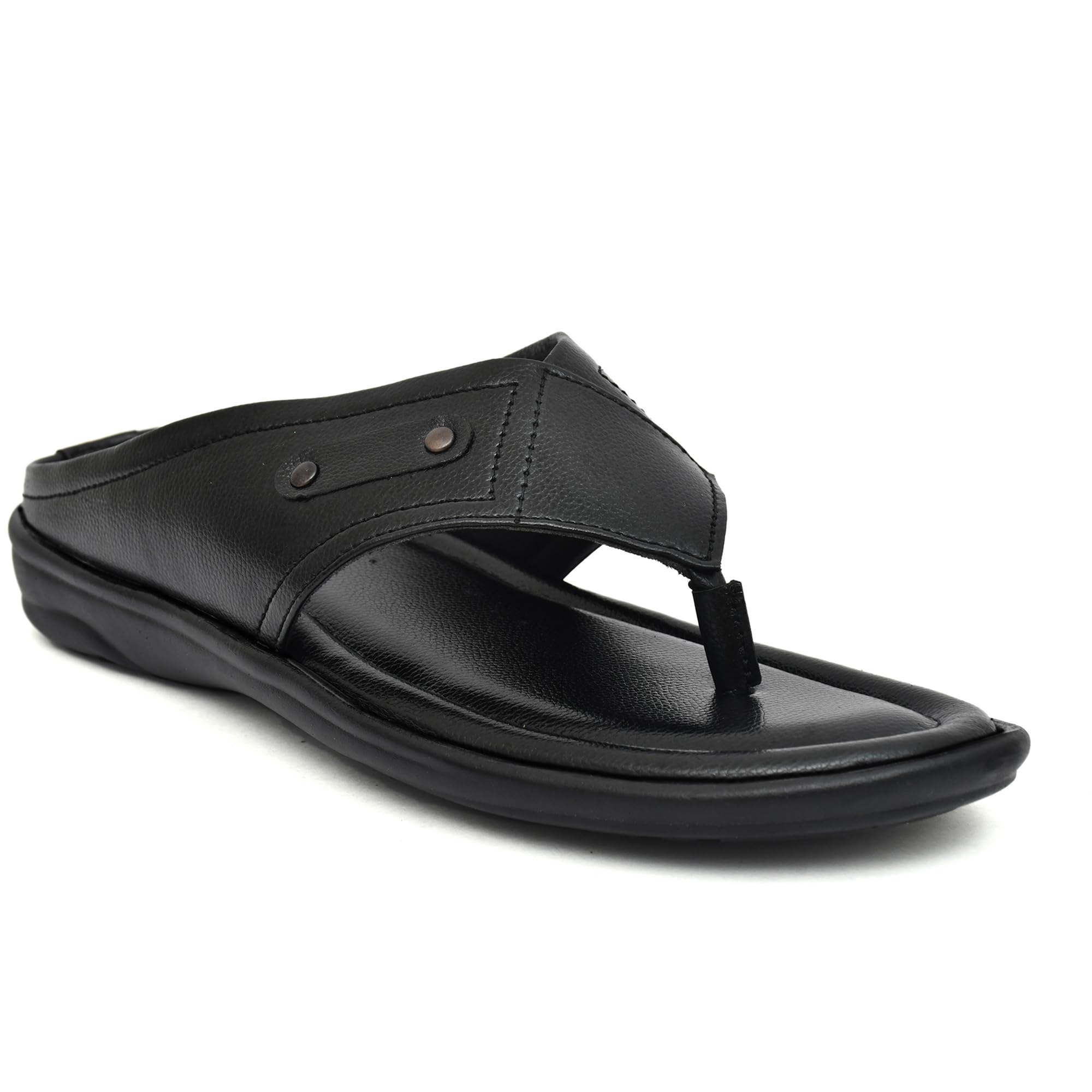 MOSHTO Mens Flip Flop Synthetic Leather Slipper |Black |10 6018-BLACK-10| (B0CTFG573K) Amazon Price History, Amazon Price Tracker