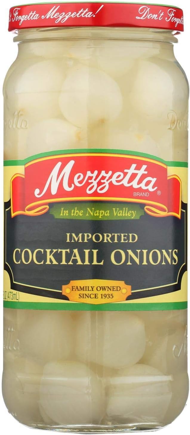 G L Mezzetta Onions, Cocktail, 16-Ounce (Pack of 6)
