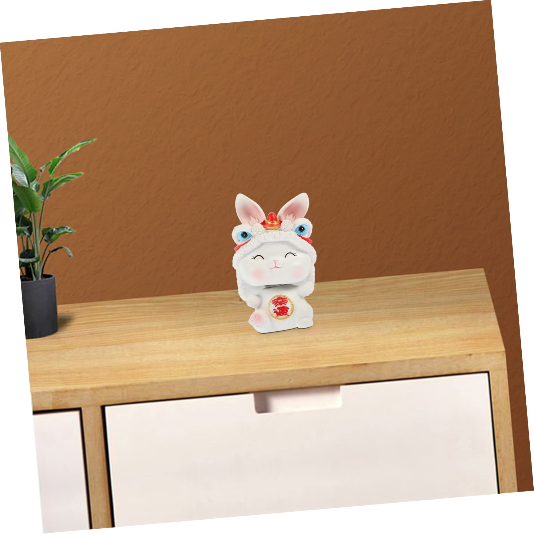 IMIKEYA 4 Pièces Ornements artisanaux en résine Micro Paysage Lapin Mini-Animaux Accessoires Auto Car Accessories Jouet Animal Figurine de Lapin pour la Maison Petit en résine