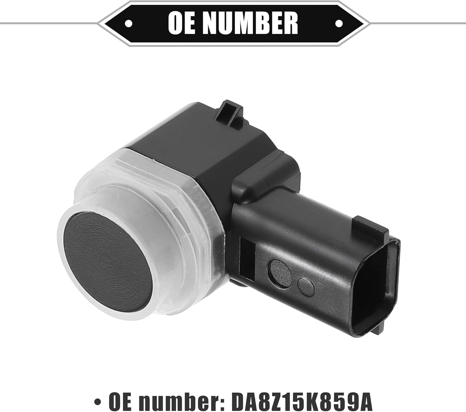 4 Pcs Reverse Parking Assist Sensor Compatible for Ford Explorer 2011-2015, for Ford Flex 2013-2019, Durable ABS Plastic Black Rear Bumper Parking Assist Sensor