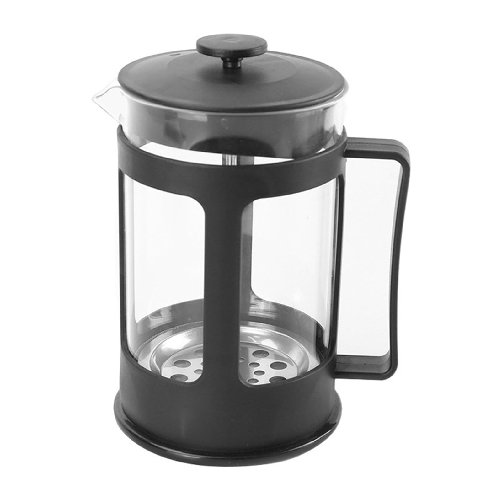 JINSHANLIANG Stainless Steel Filter Tea Maker Hand Brewed Coffee Pot French Press Pot Plastic Heat-resistant High Borosilicate French Filter Press Pot(Z)