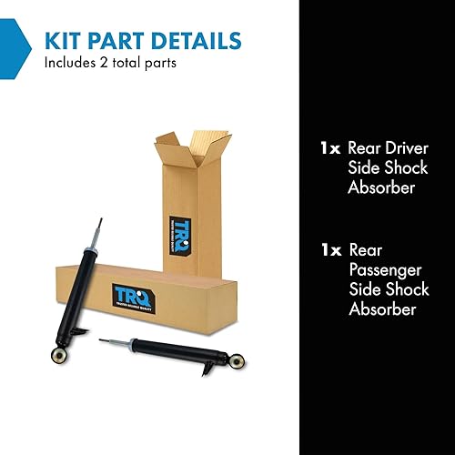 Miniatura 1194 de TRQ Juego de amortiguadores traseros compatible con Chevrolet Aveo 2004-2011 Aveo5 2009 Pontiac G3 2007-2011