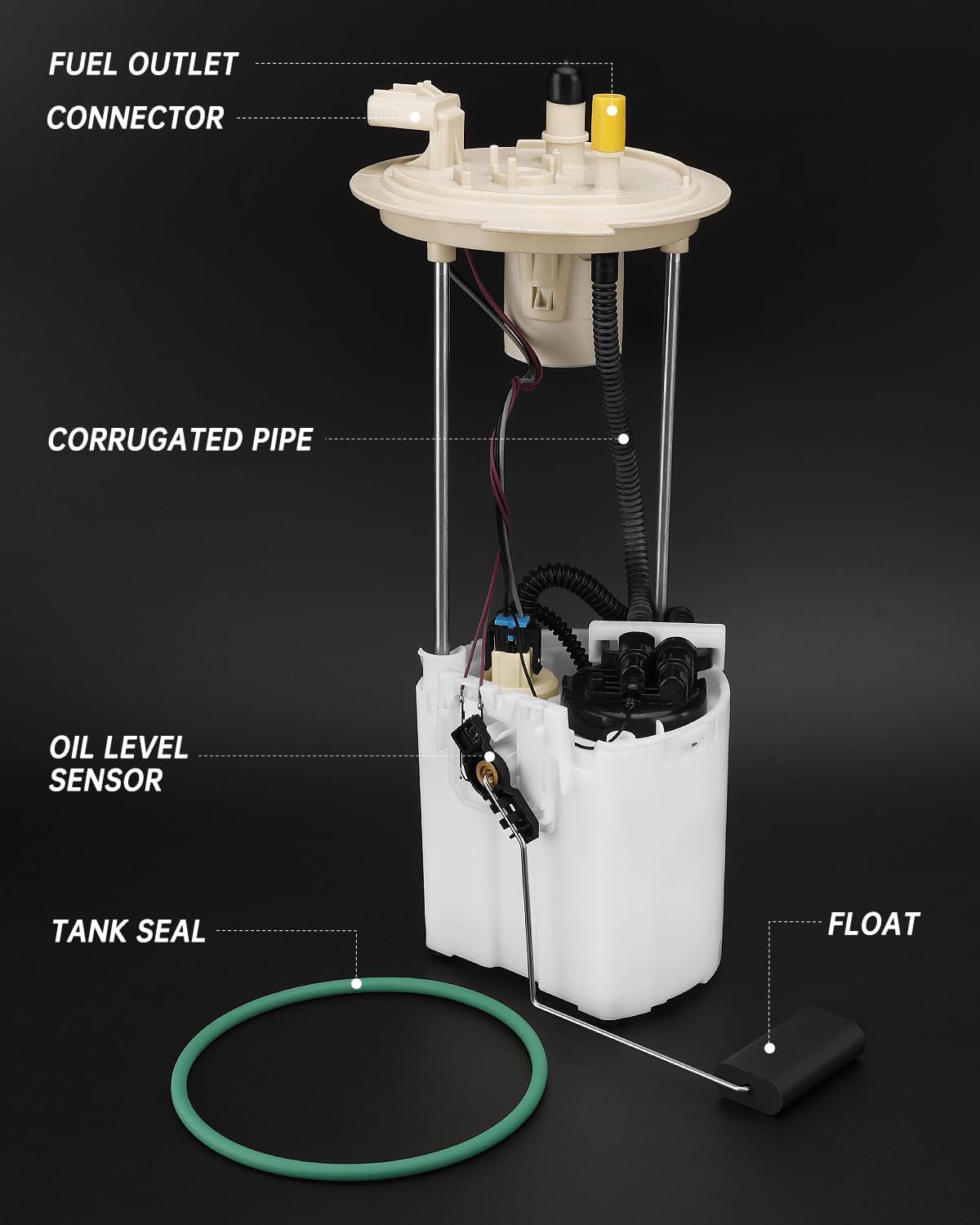 OKLPF Electric Fuel Pump Module Assembly Compatible With 2009 2010 2011 2012 2013 2014 Ford F150 F-150 V6 3.7L V8 4.6L 5.0L 5.4L 6.2L,Replace E2545M SP2096M P76468M