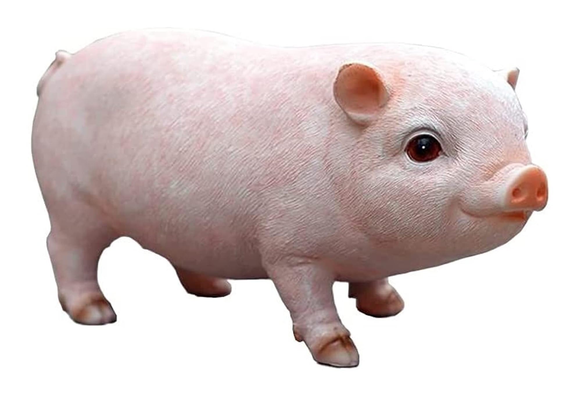 Tskiqqlq One Color Garden Decor Pink Mini Pig Outdoor Statue Realistic Resin Material Garden Decor Cute Statues Gardening Gifts