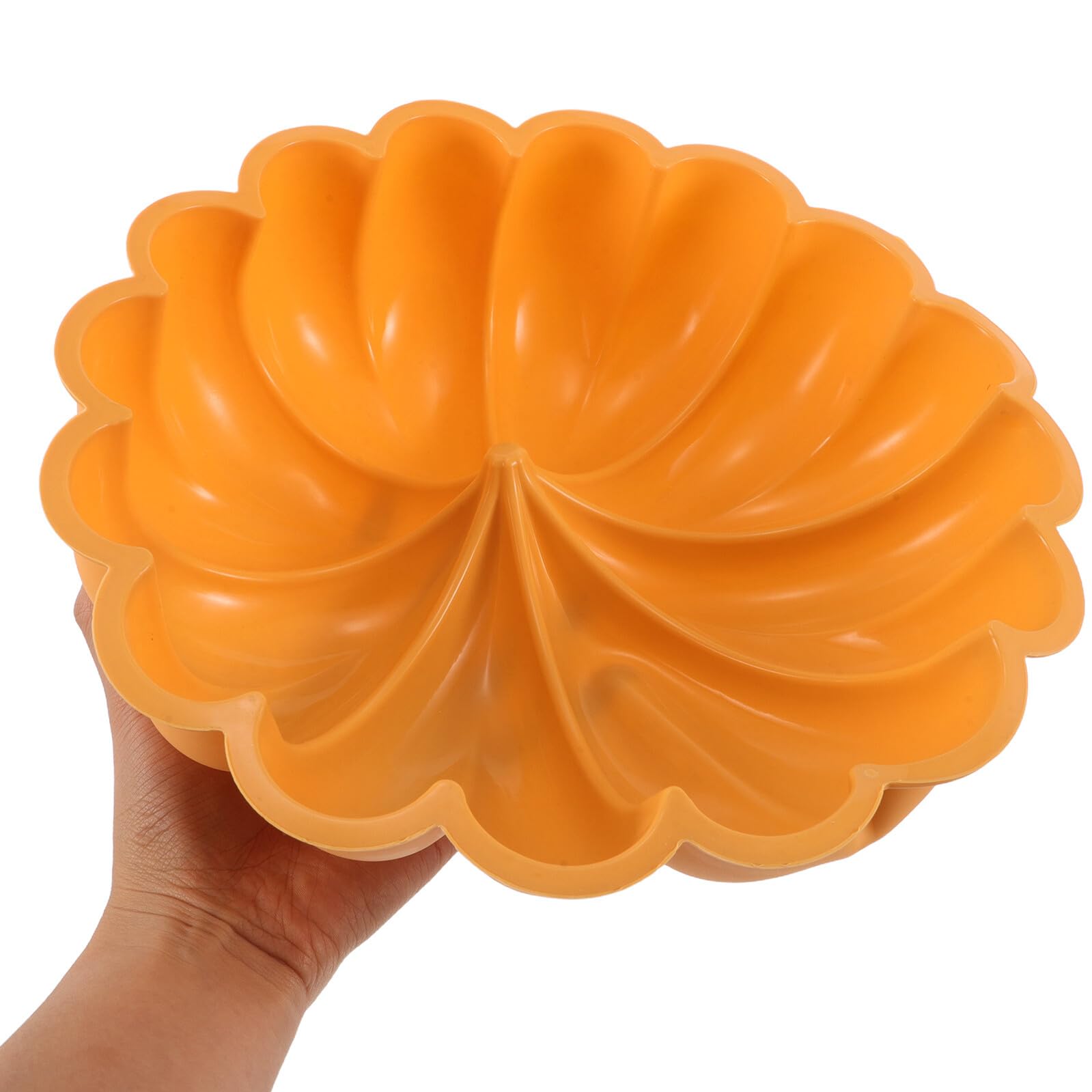 Molde de Silicona para Hornear Forma de Calabaza 2 Piezas Molde Grande Pequeñas Resistente al Horno Reutilizable Adecuado para Muffins Mousse y Postres