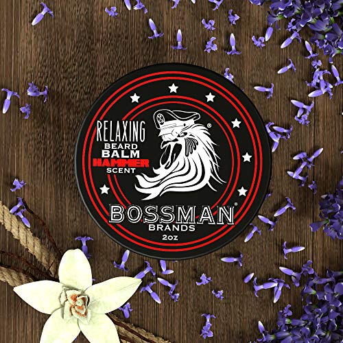 Bossman Relaxing Beard Balm - Beard Tamer, Relaxer, Thickener And Softener Cream - Beard Care Product - Made In Usa (Hammer Scent) #TOP3
