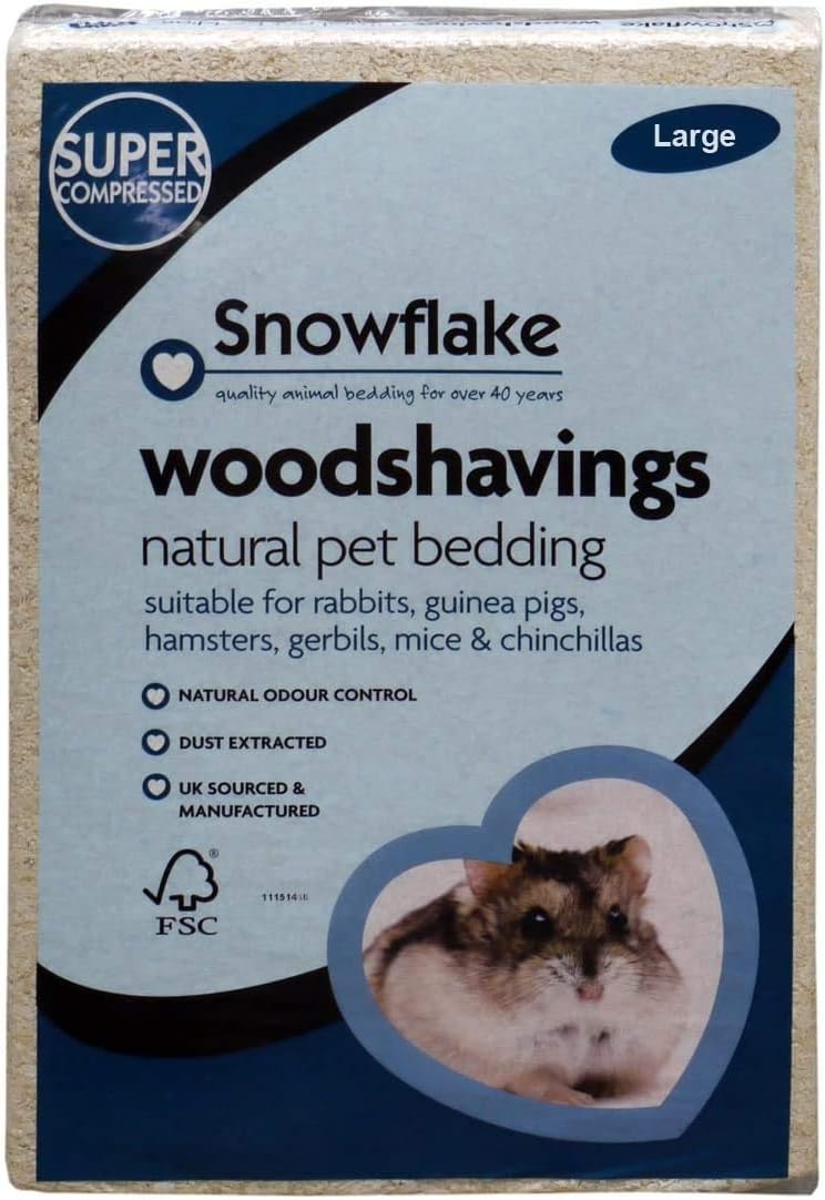 Clean And Cozy Super Absorbent Snowflake Woodshavings Pet Bedding Woodchips