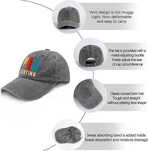 Miniatura 6 de devor Gorras de béisbol, sombrero de papá de caza, sombreros gráficos para papá para mujer