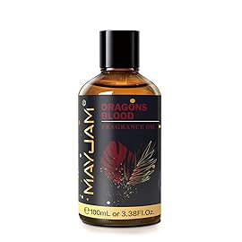 MAYJAM 100ML/3.38FL.OZ Dragons Blood Fragrance Oils with Glass Dropper, Essential Oils for Diffusers for Home, Long Lasting Scented Oils for Diffusers Soap Candle Making