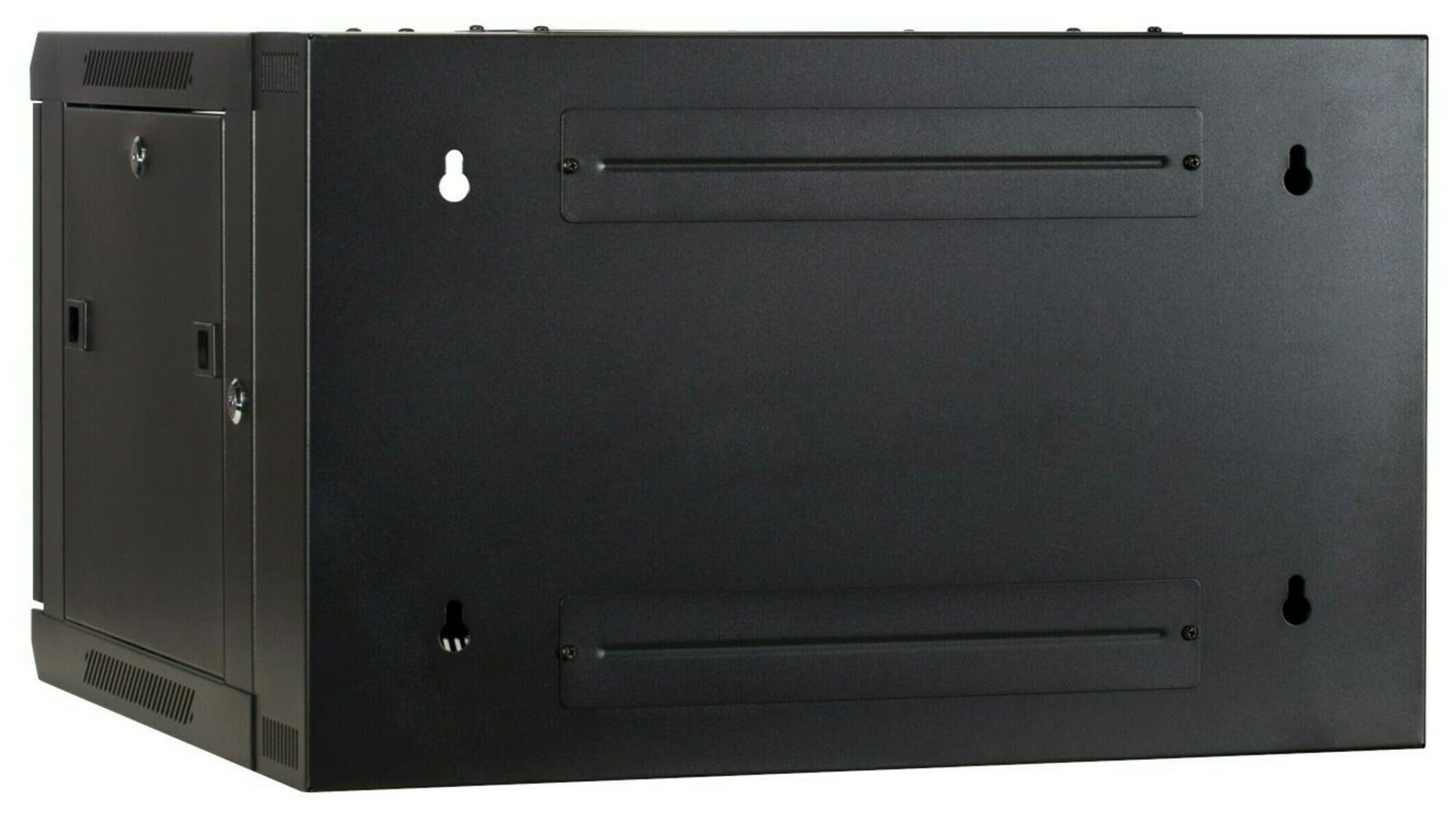 Szafka seryjna 6 HE odwracalna obudowa ścienna ze szklanymi drzwiami (szer. x gł. x wys.) 600 x 600 x 368 mm