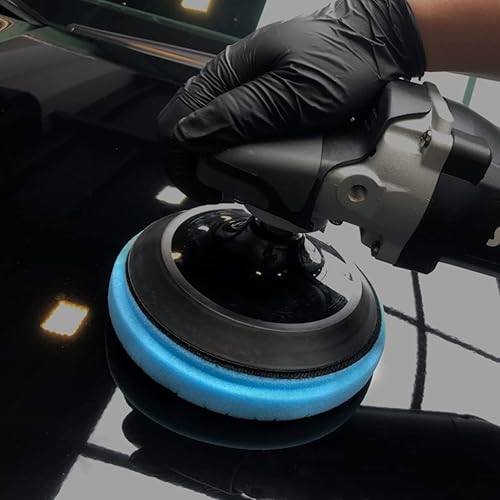 Miniatura 7 de Almohadillas de pulido, 7 almohadillas de pulido de espuma de gofres de 7 pulgadas (7.087 in), kit de almohadillas de pulido de lana para placa de