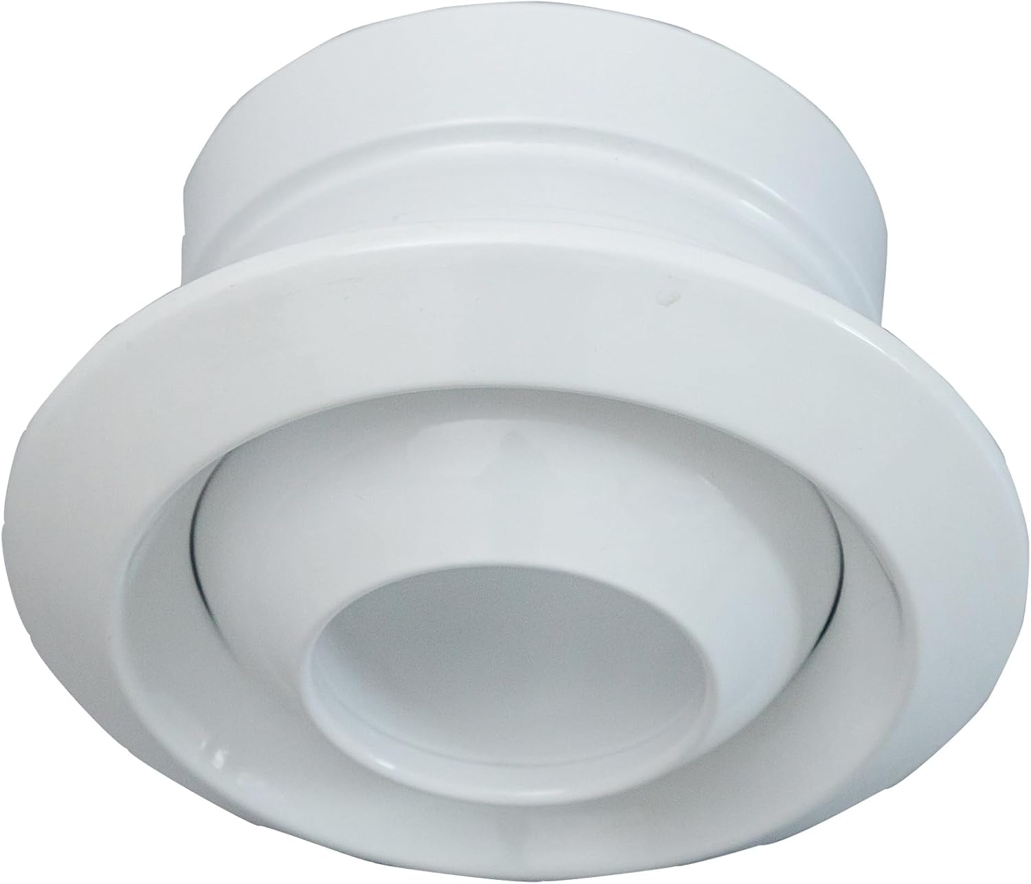 Round Ceiling Diffuser 10 inch [Neck Size] for Bathroom Office Duct Ventilation Eave Roofing Soffit Exhaust Vent Aluminium Register Ball Jet Nozzle HVAC Air Supply & Return Grille Air Outlet White