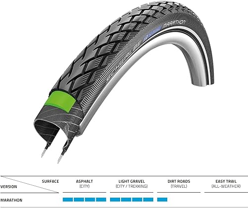 Miniatura 5 de SCHWALBE Marathon Green Guard Reflex - Neumático de turismo con cable