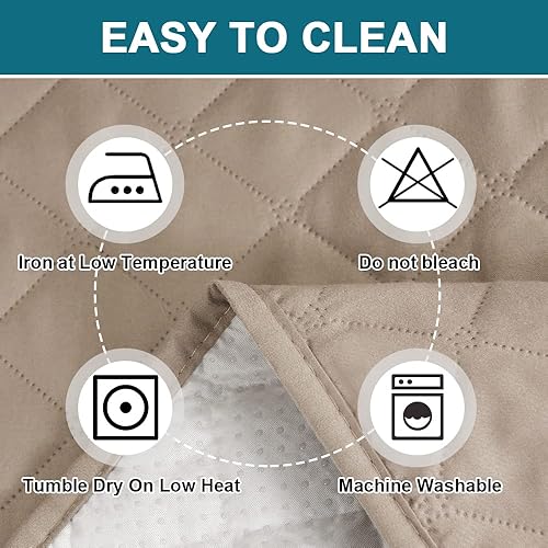 Miniatura 6 de Turquoize Funda de sofá 100% impermeable para sofá de 2 cojines, funda de sofá triple antideslizante para perros, funda protectora de muebles