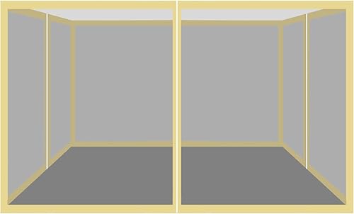 Strong Camel Paredes laterales de malla para toldo desplegable de 10 x 10, mosquitera, panel lateral de malla para tienda de campaña y kiosco