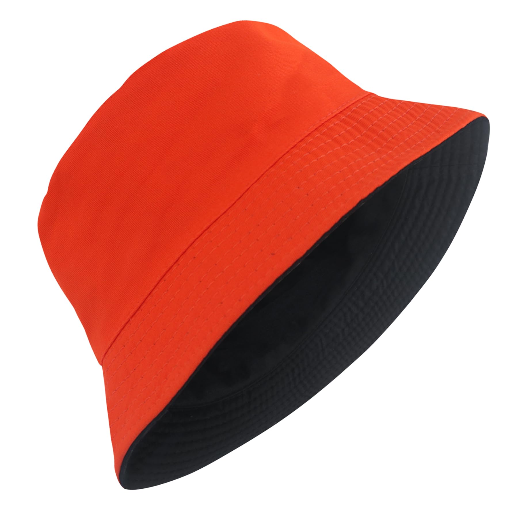 PFFY Reversible Bucket Hat for Women Men Cotton Sun Beach Fishing Cap