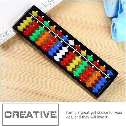 Miniatura 7 de 2 piezas de 13 dígitos varilla ábaco plástico ábaco juguete calculador herramienta matemática enseñanza para (colores surtidos)