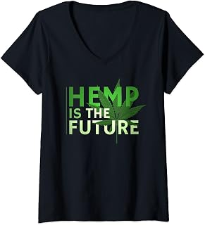 Womens Hemp Is The Future Organic Environmental Tee V-Neck T-Shirt