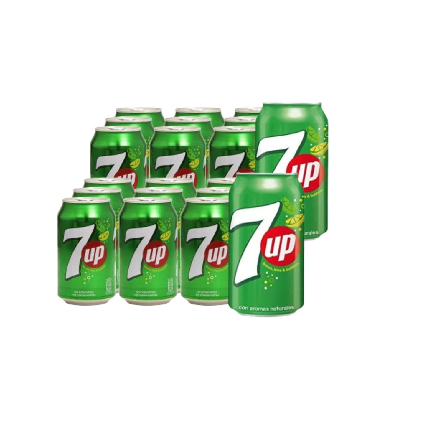 UBOON- UP7 - Bebida Refrescante, Pack 24 lata 33 cl +¡Incluye Dos Cacahuete frito mezcla Mercadona de Regalo