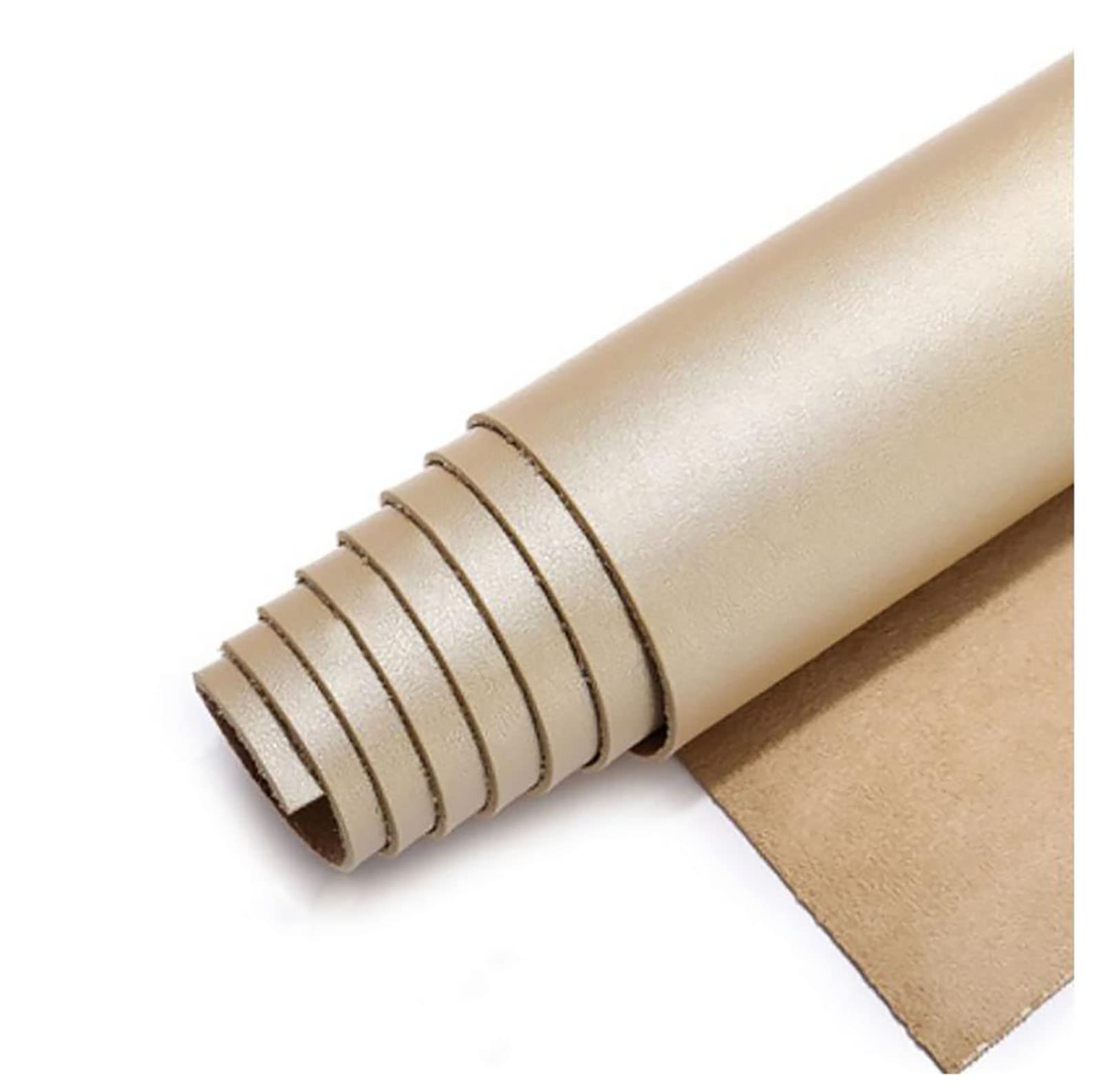 Tissu en cuir faux pour réparer un canapé abîmé et imperméabiliser 1.38x3m doré